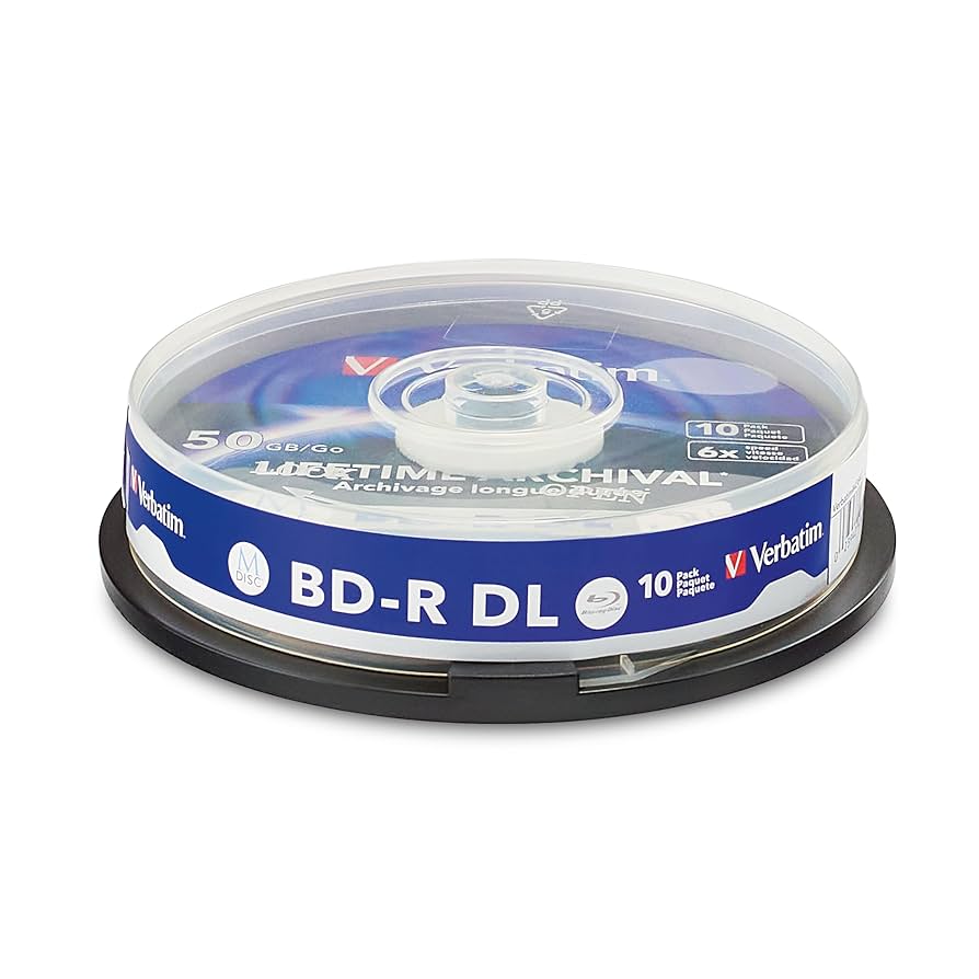 Verbatim BD-R DL 50GB 27枚 Amazon.com: Verbatim M DISC BD-R DL 50GB 6X Lifetime